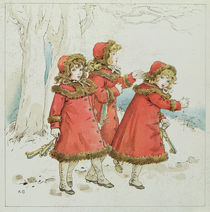 'Winter' from April Baby's Book of Tunes von Kate Greenaway