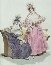 Fashion plate from, 'Le Follet Courrier des Salons Modes' by French School