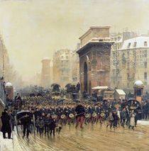 The Passing Regiment, 1875 von Jean-Baptiste Edouard Detaille