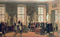 Gustav IV Adolf's visit to the Academy of Fine Arts in 1797 by Pehr Hillestrom
