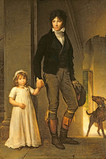 Jean-Baptiste Isabey and his Daughter by Francois Pascal Simon, Baron Gerard