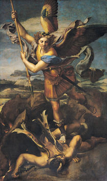 St. Michael Overwhelming the Demon von Raphael
