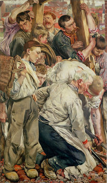 The Men, left panel from The Age of the Worker by Leon Henri Marie Frederic
