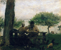 The Meal at Honfleur, 1875 von Adolphe-Felix Cals