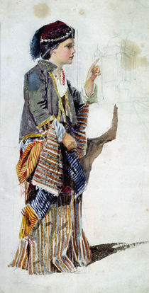 Figure of a girl in Turkish costume by John Absolon