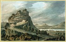 Rocky landscape with castle von Robert Adam