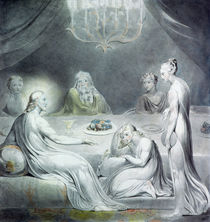 Christ in the House of Martha and Mary or The Penitent Magdalen von William Blake