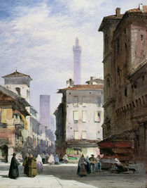 Leaning Tower, Bologna by William Callow