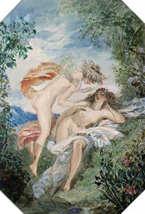 Flora and Zephyr by Alfred-Edward Chalon