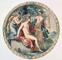 Apollo with his Lyre, Mercury and a Muse von Giovanni Battista Cipriani