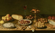 Banquet still life by Jacob Foppens van Es