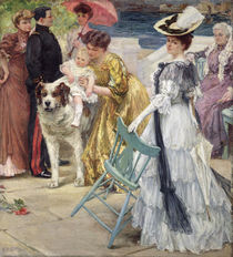 En Famille by Gustave Grau