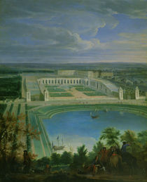 The Orangery and the Chateau at Versailles by Jean-Baptiste Martin