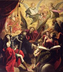 St. Nicholas of Tolentino with a Concert of Angels by Ambroise Fredeau