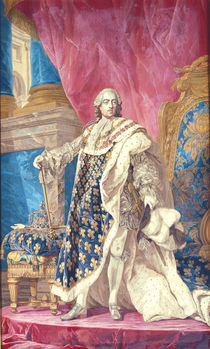 Louis XV in Coronation Robes von French School