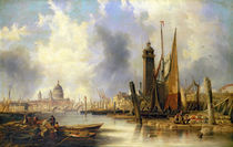 View of London with St. Paul's von John Wilson Carmichael