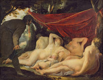 Venus and the Graces Surprised by a Mortal by Jacques Blanchard