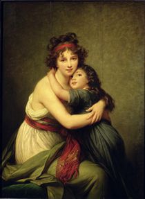 Madame Vigee-Lebrun and her Daughter by Elisabeth Louise Vigee-Lebrun