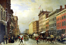 Street Scene in New York von Hippolyte Victor Valentin Sebron