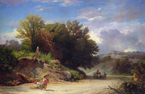 Landscape on the Outskirts of Rome by Jean Achille Benouville