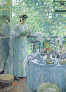 Woman on a Balcony von Henri Ottmann