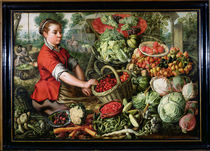 The Vegetable Seller von Joachim Beuckelaer or Bueckelaer