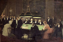 The Gaming Room at the Casino von Jean Beraud
