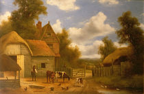 Farmyard Scene by Charles Vickers