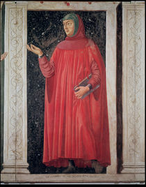 Petrarch from the Villa Carducci series of famous men and women by Andrea del Castagno