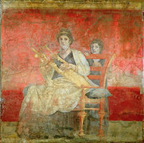 Noblewoman playing a Cithera by Roman
