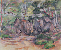 Woodland with Boulders, 1893 von Paul Cezanne