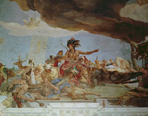 America, one of the Four Continents from the ceiling of the 'Treppenhaus' by Giovanni Battista Tiepolo