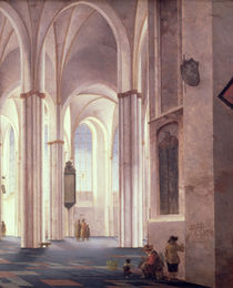 The Interior of the Buurkerk at Utrecht von Pieter Jansz Saenredam