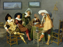 Cavaliers in a tavern by Dirck Hals