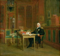 Louis XVIII in his Study at the Tuileries von Francois Pascal Simon, Baron Gerard