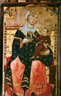 Enthroned Madonna and Child von Luccanese School