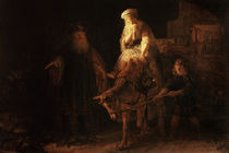The Departure of the Shemanite Wife by Rembrandt Harmenszoon van Rijn