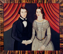 Portrait of Newly-weds by American School