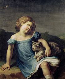 Portrait of Louise Vernet as a Child by Theodore Gericault