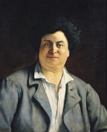 Portrait of Alexandre Dumas pere by Charles-Alphonse-Paul Bellay