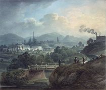 View of Shrewsbury across the Severn by English School