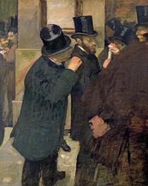 At the Stock Exchange, c.1878-79 by Edgar Degas