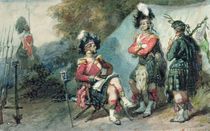 Officers of the 79th Highlanders at Chobham Camp in 1853 by Eugene-Louis Lami