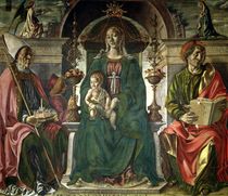 The Virgin and Saints, 1474 by Francesco del Cossa