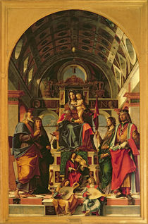 Madonna and Child with Saints von Bartolomeo Montagna
