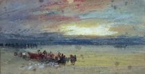 Shore Scene, Sunset by Joseph Mallord William Turner