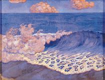 Blue seascape, Wave Effect by Georges Lacombe