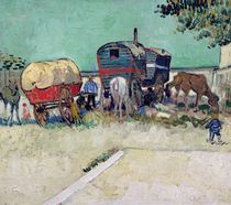 The Caravans, Gypsy Encampment near Arles by Vincent Van Gogh