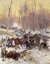 Artillery Combat in a Wood during the Siege of Paris von Jean-Baptiste Edouard Detaille