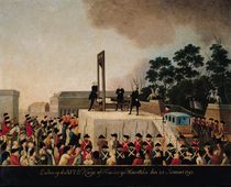 The Execution of Louis XVI 21 January 1793 by Danish School